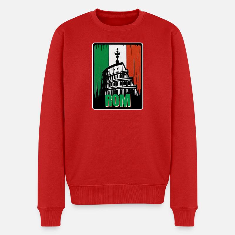 La Rome éternelle - Pull Premium bio Homme - rouge