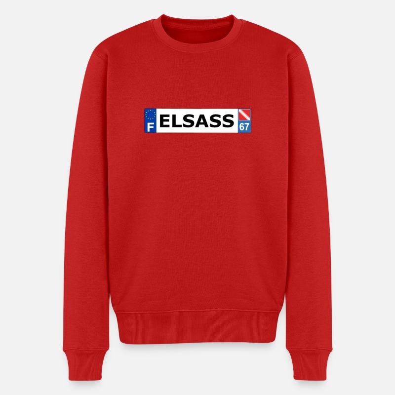 Elsass - Pull Premium bio Homme - rouge