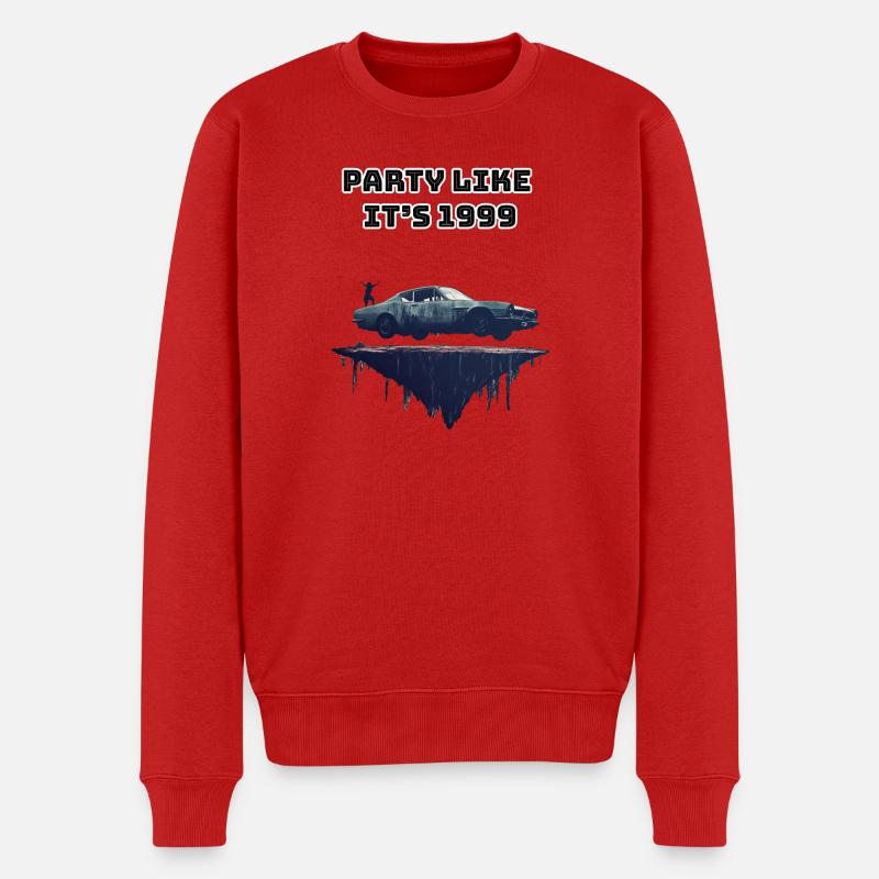 Party party - Männer Premium Bio Pullover - Rot