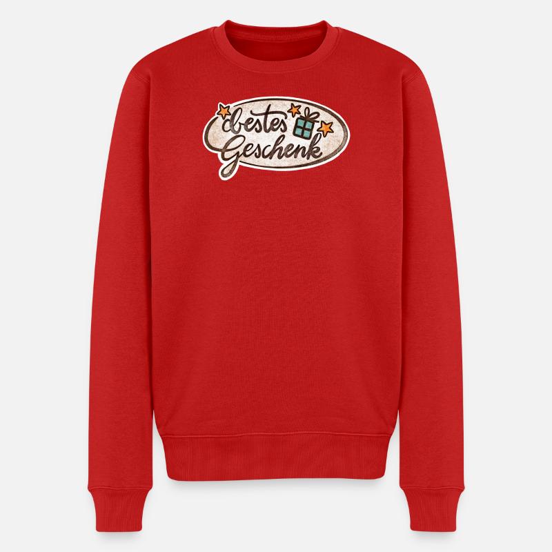 Bestes Geschenk - Männer Premium Bio Pullover - Rot