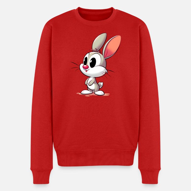 Kaninchen - Männer Premium Bio Pullover - Rot