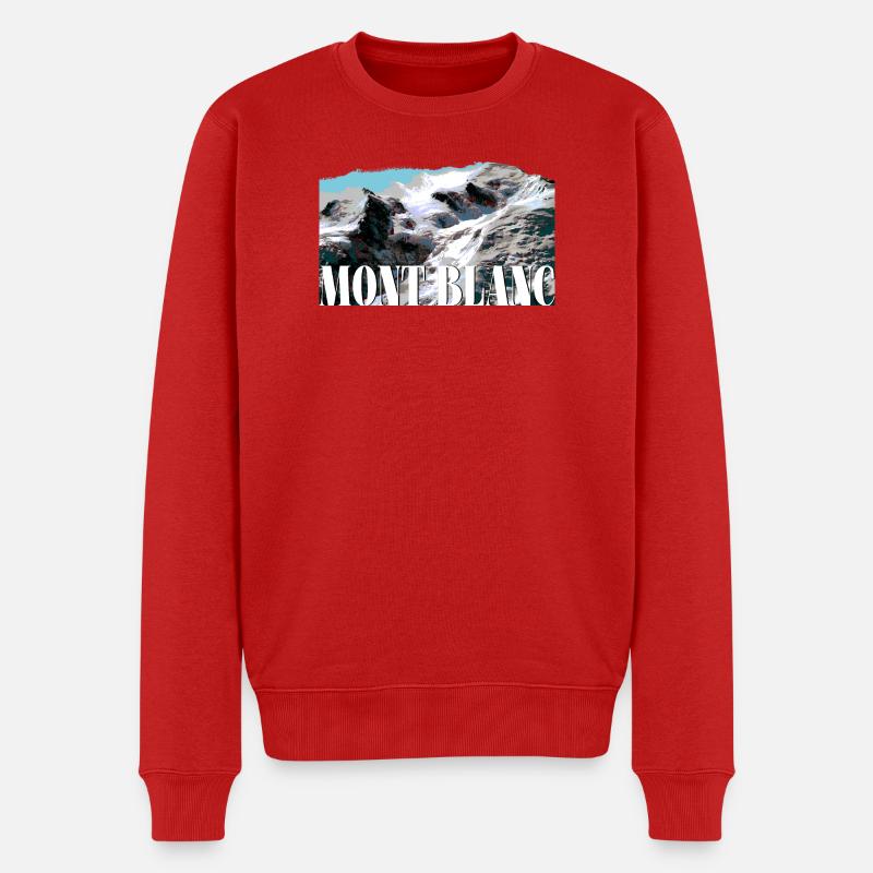 Blanc - Männer Premium Bio Pullover - Rot