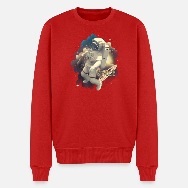 Astronaute dans la magie spatiale - Pull Premium bio Homme - rouge