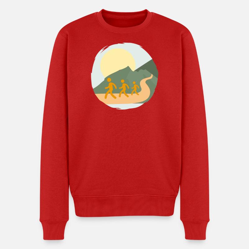 Continuez à marcher - Pull Premium bio Homme - rouge
