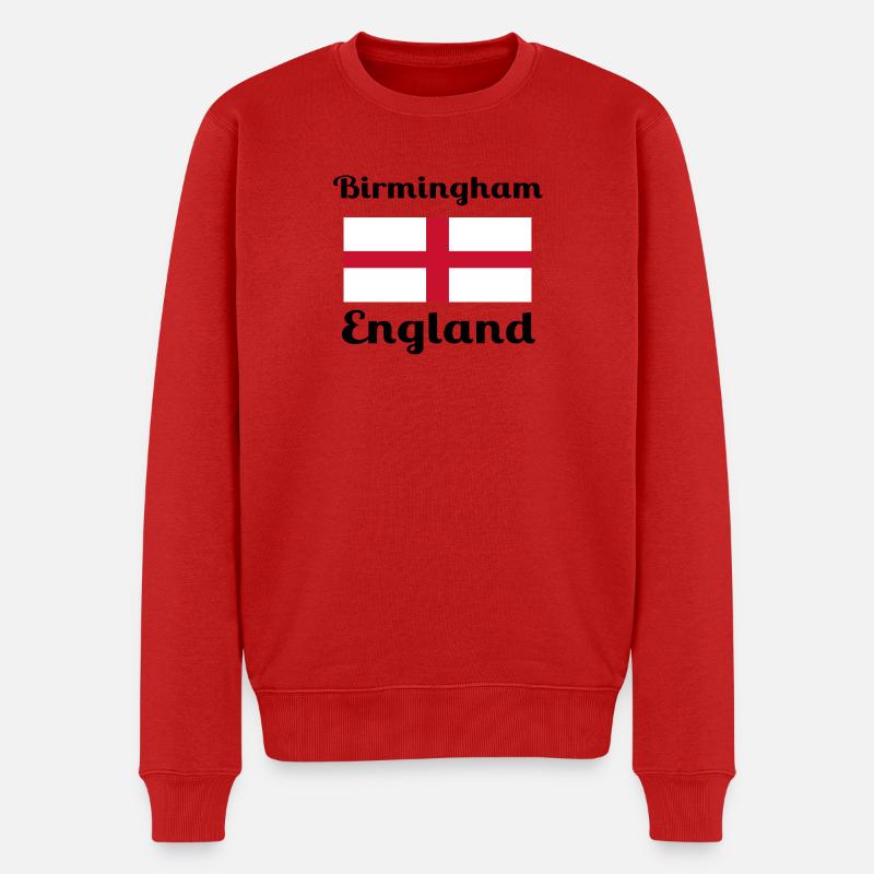 Birmingham English - Imprimés élégants - Pull Premium bio Homme - rouge