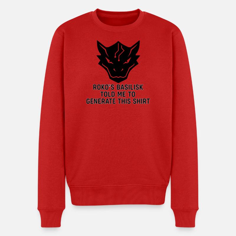 Généré par le Basilic - Pull Premium bio Homme - rouge