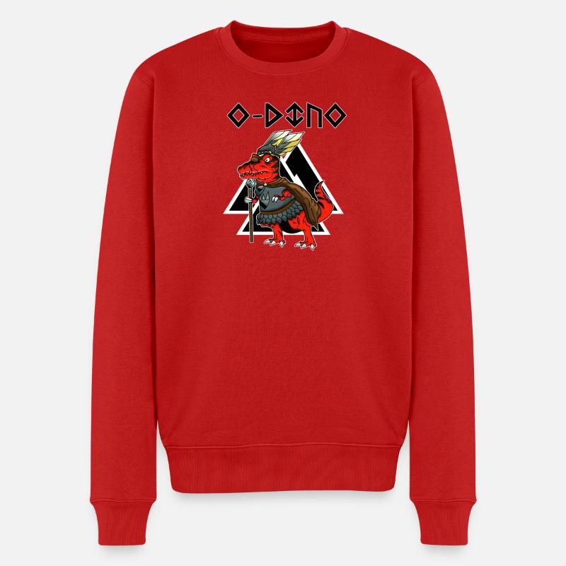 Odin - Männer Premium Bio Pullover - Rot
