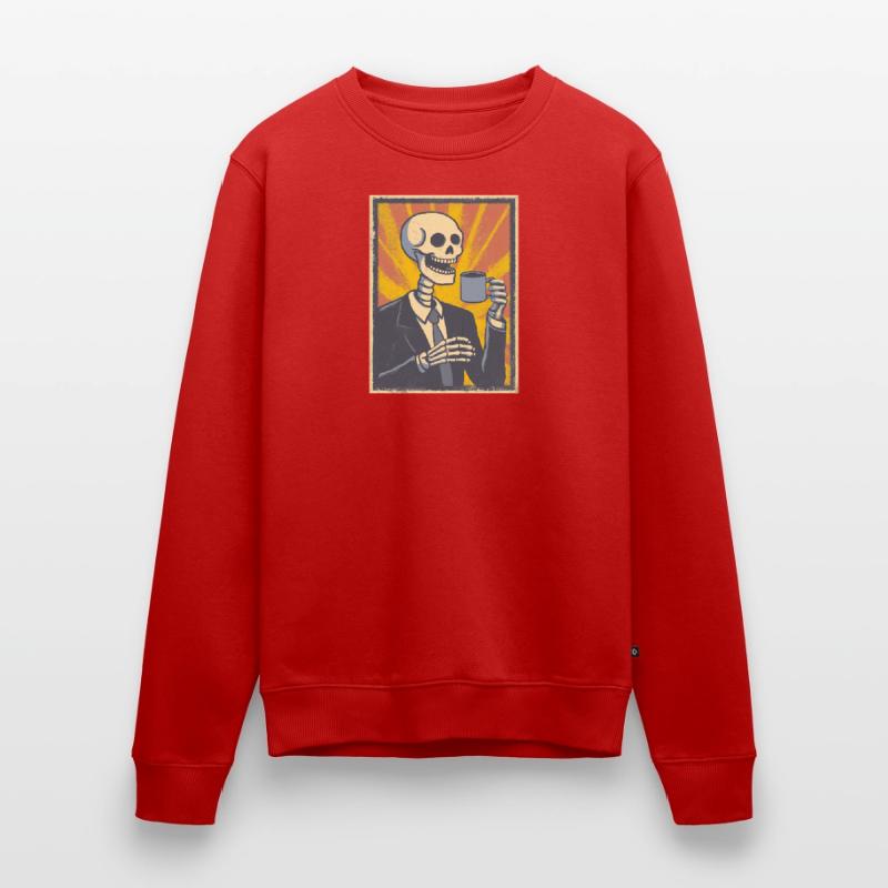 Kaffee oder Grab – was soll’s! Männer Premium Bio Pullover