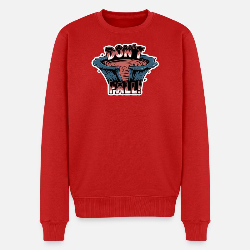 Lava-Ausbruch-Cartoon - Männer Premium Bio Pullover - Rot