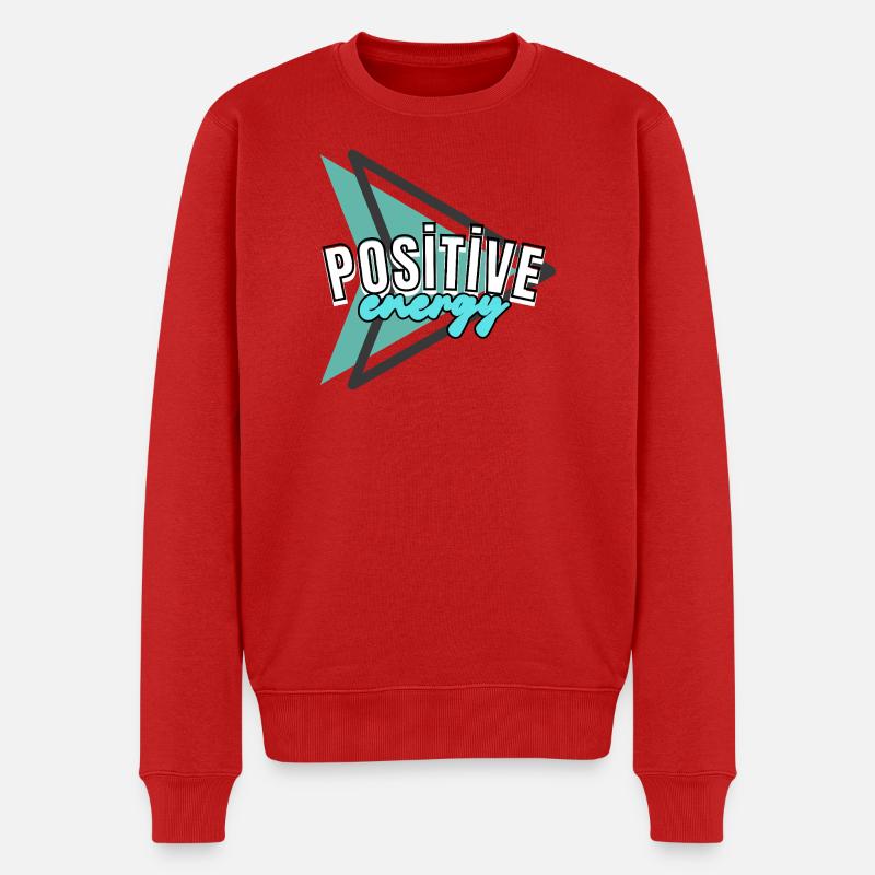 Positiver Energi - Männer Premium Bio Pullover - Rot