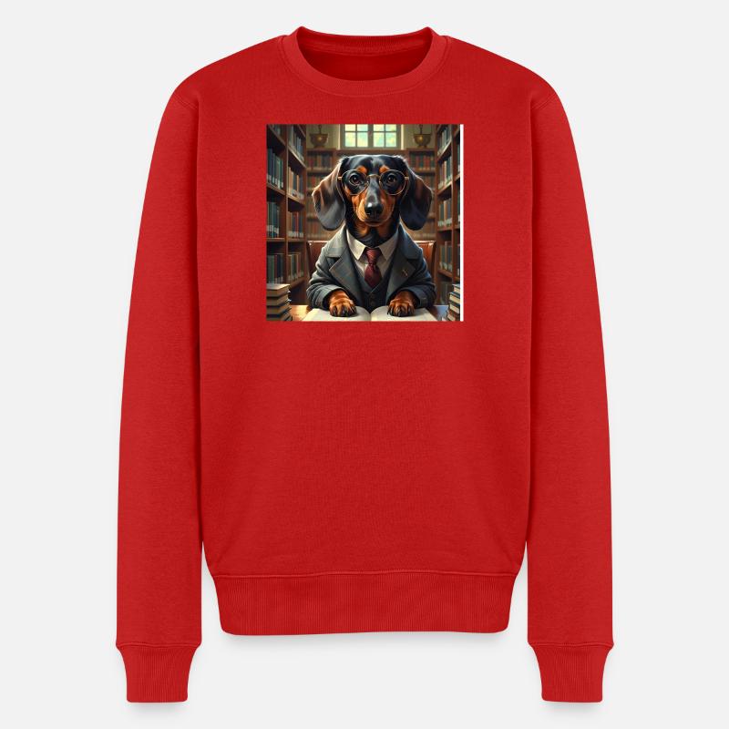 Détective de l’école Détective canin - Pull Premium bio Homme - rouge