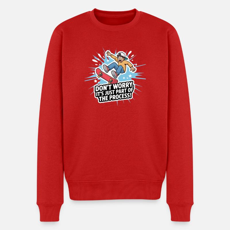 Skateboard Youth Motivation Tee - Pull Premium bio Homme - rouge