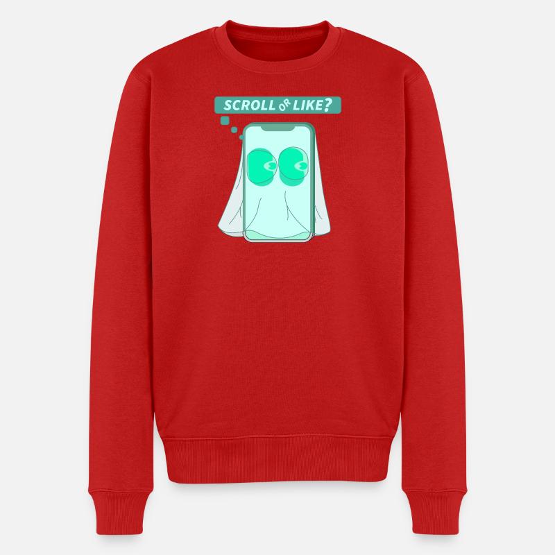 ODER - Männer Premium Bio Pullover - Rot