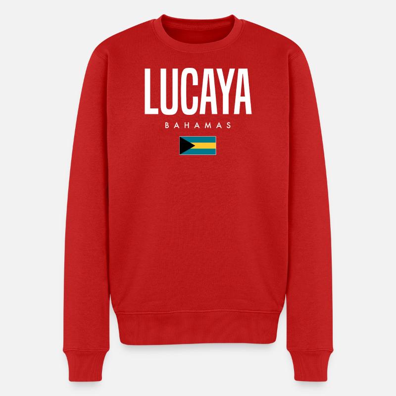 Lucaya Bahamas - Männer Premium Bio Pullover - Rot