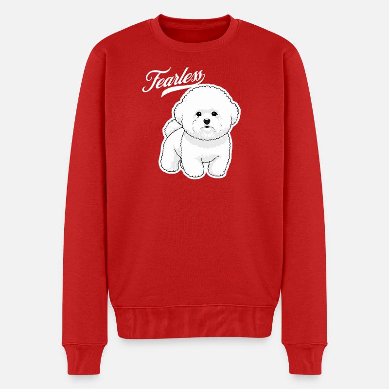 Pudel Mut - Männer Premium Bio Pullover - Rot