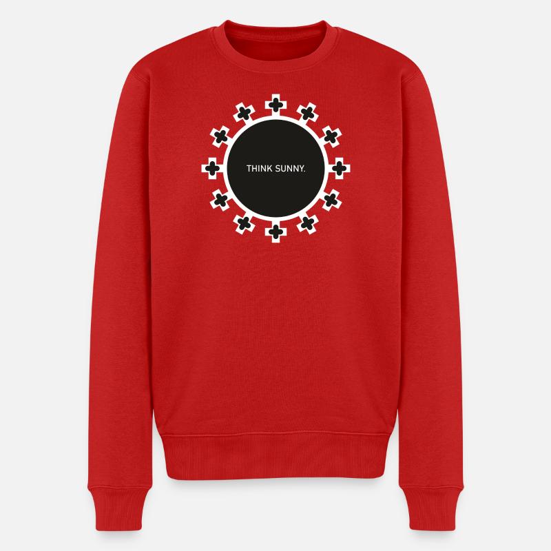 sunny - Männer Premium Bio Pullover - Rot