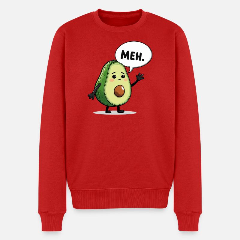 Avocado - Männer Premium Bio Pullover - Rot