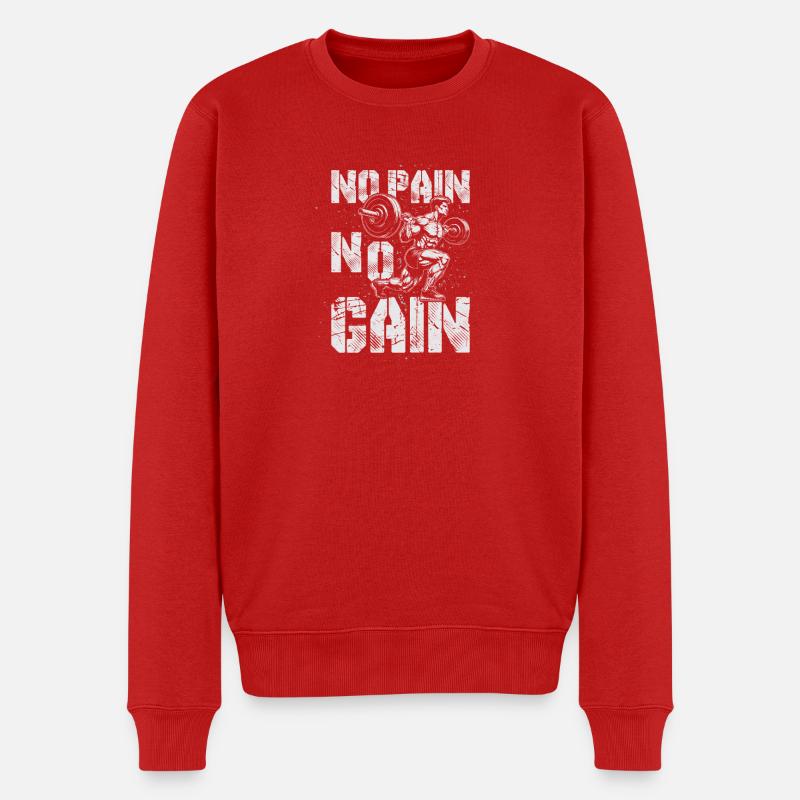 Kampfsport Motivationstraining Design - Männer Premium Bio Pullover - Rot