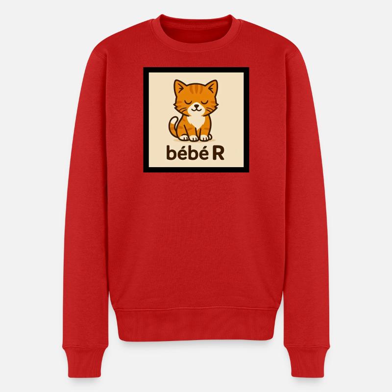 Baby R - Männer Premium Bio Pullover - Rot