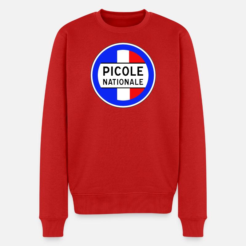 Nationale Trinkgasse Neues Design - Männer Premium Bio Pullover - Rot