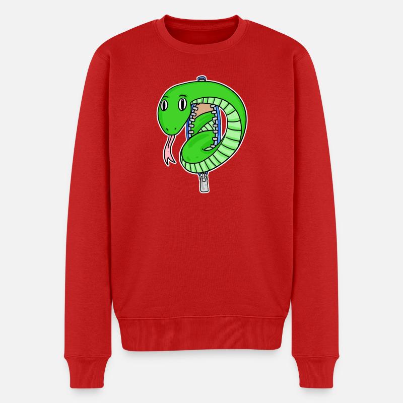 serpent mignon - Pull Premium bio Homme - rouge