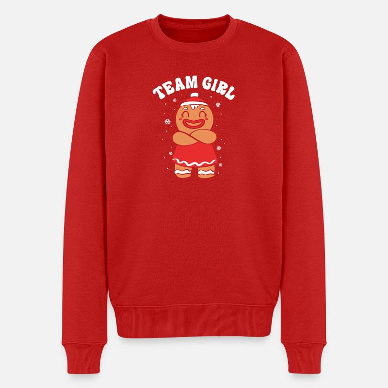 Équipe de filles de Noël - Pull Premium bio Homme - rouge
