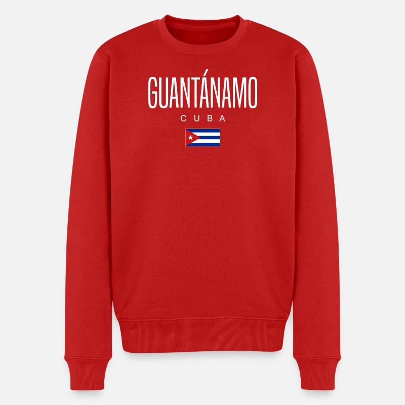 Guantánamo Kuba Kubaner - Männer Premium Bio Pullover - Rot