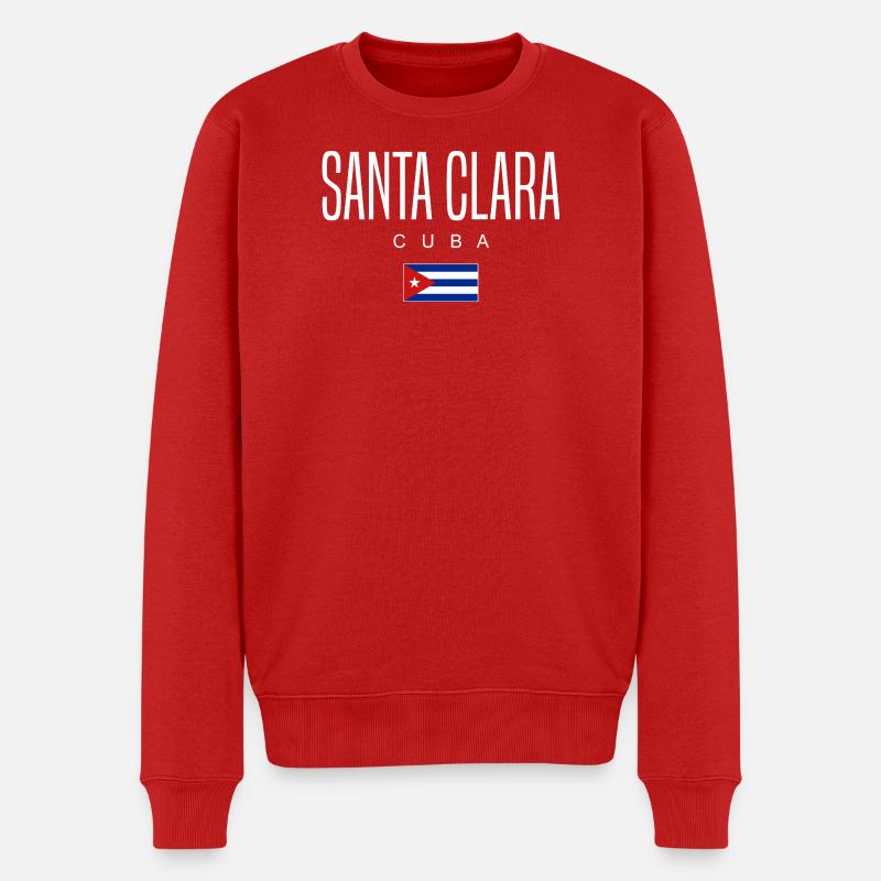 Santa Clara Cuba Cubains - Pull Premium bio Homme - rouge