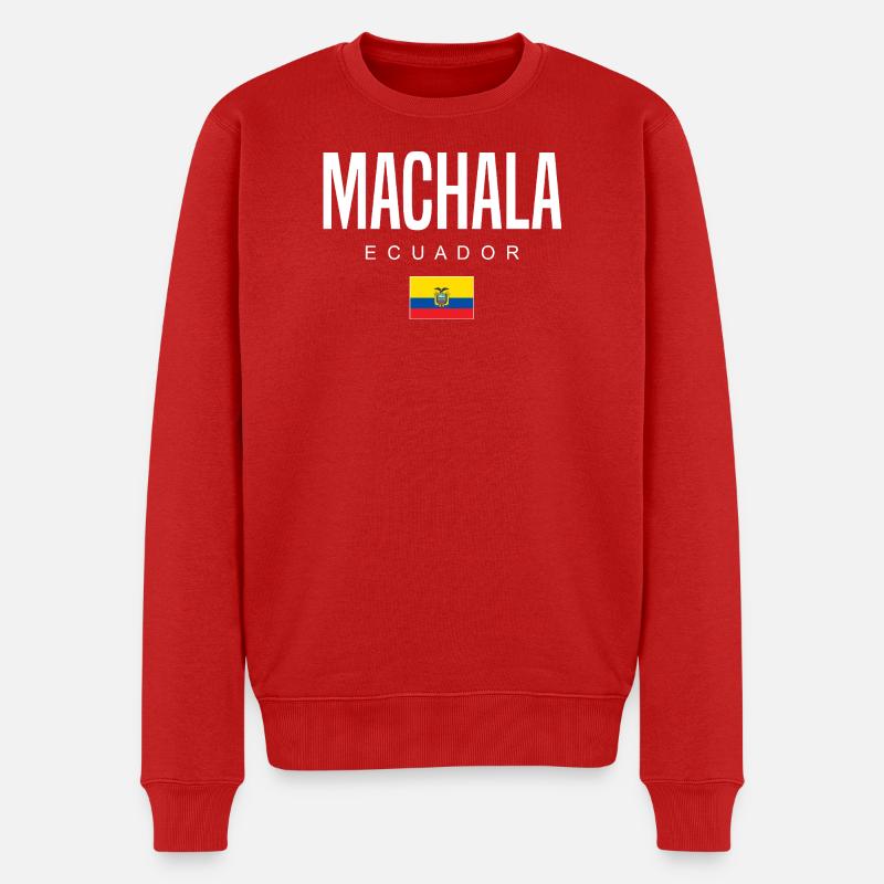 Machala Équateur Équatorien - Pull Premium bio Homme - rouge