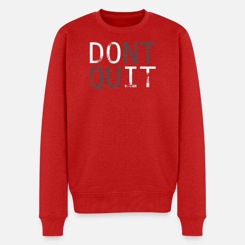 N’arrêtez pas de parler de motivation - Pull Premium bio Homme - rouge