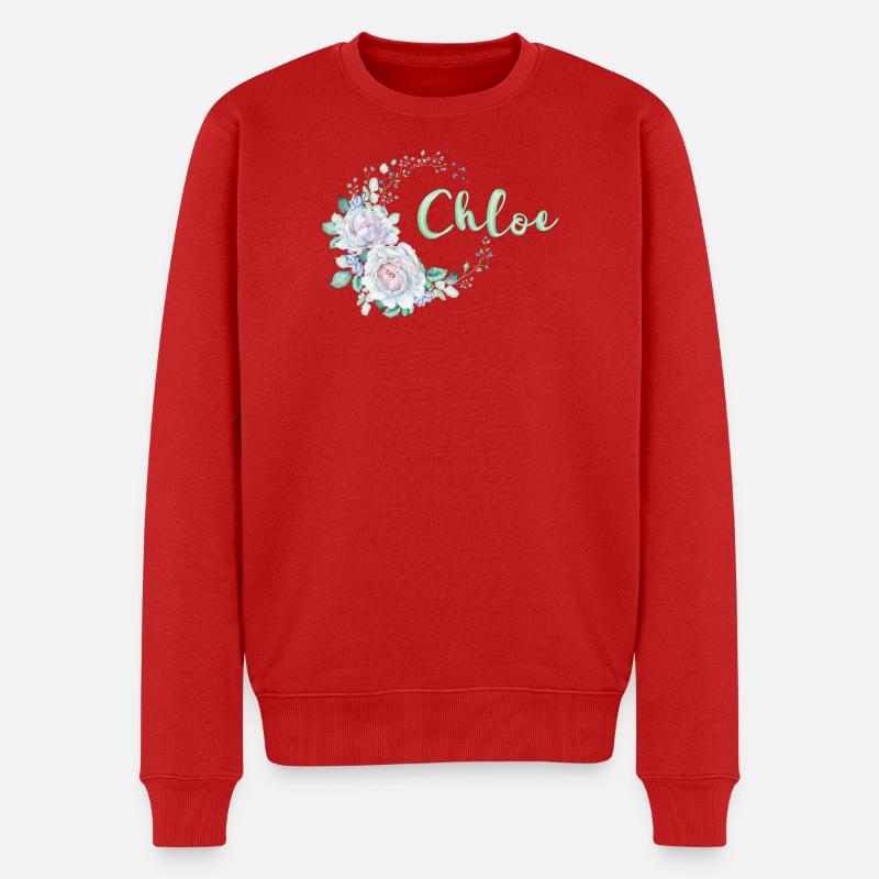 Für Chloe - Männer Premium Bio Pullover - Rot