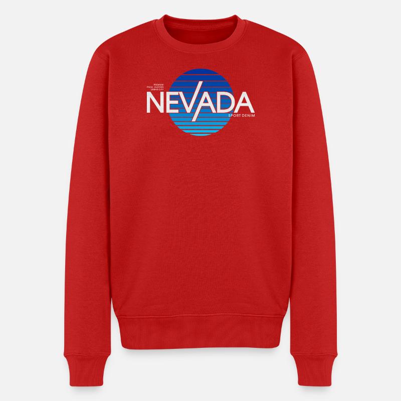Nevada Sport Denim Design - Pull Premium bio Homme - rouge