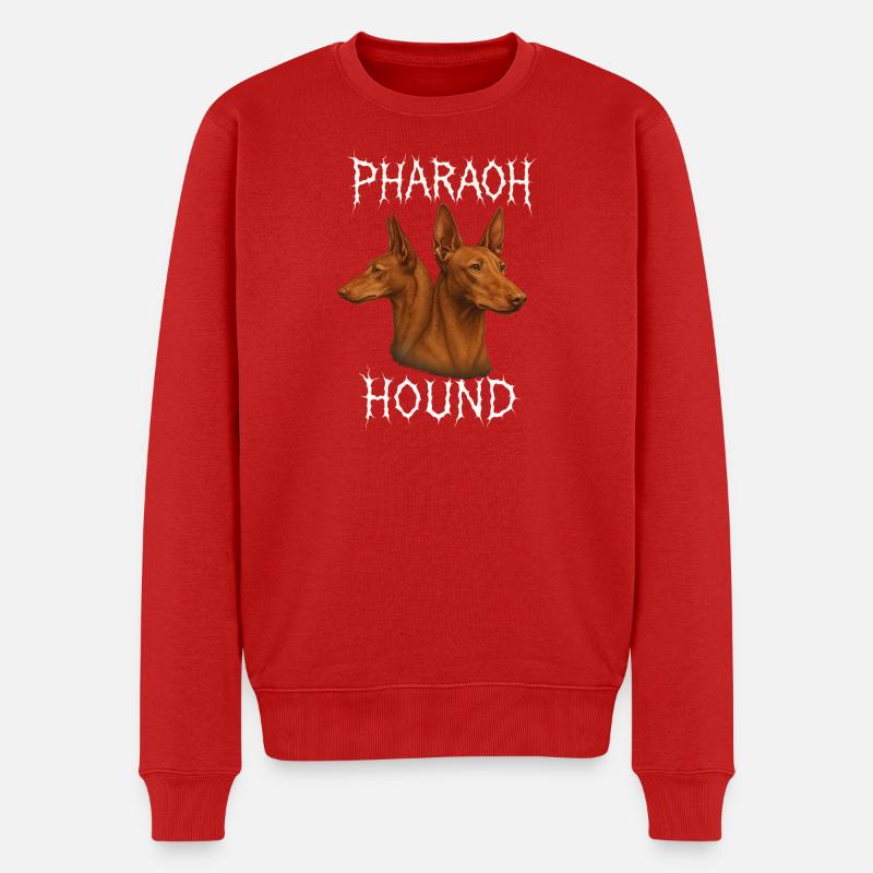 Pharaonenhund - Männer Premium Bio Pullover - Rot