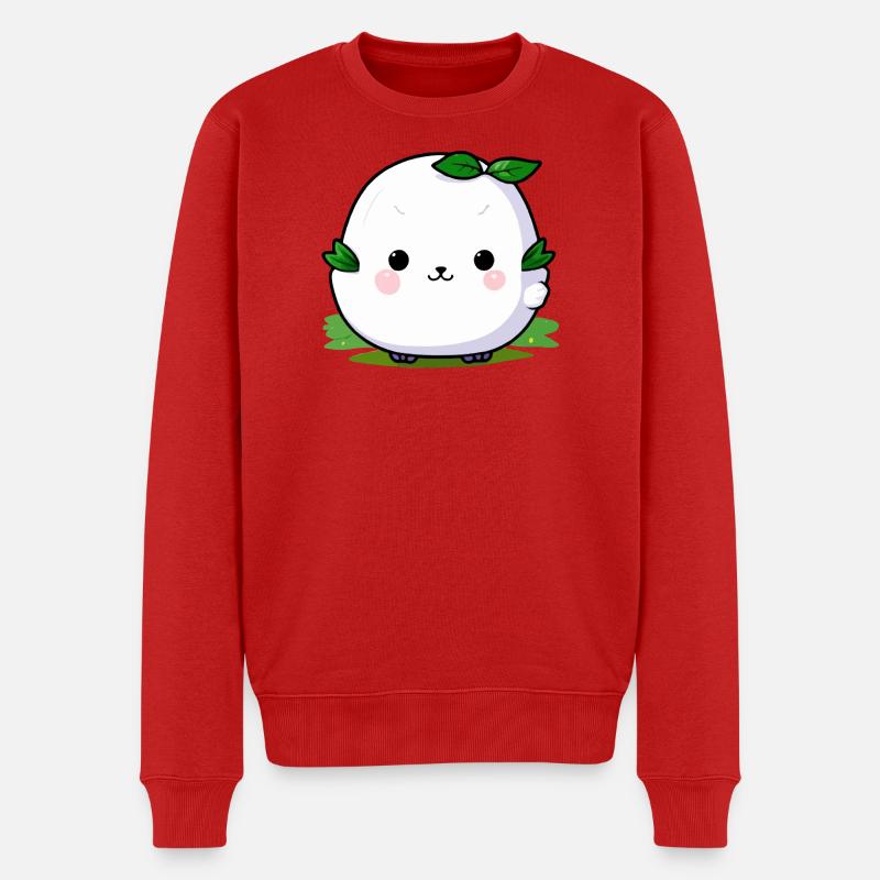 Mascotte de câlin de plante kawaii - Pull Premium bio Homme - rouge