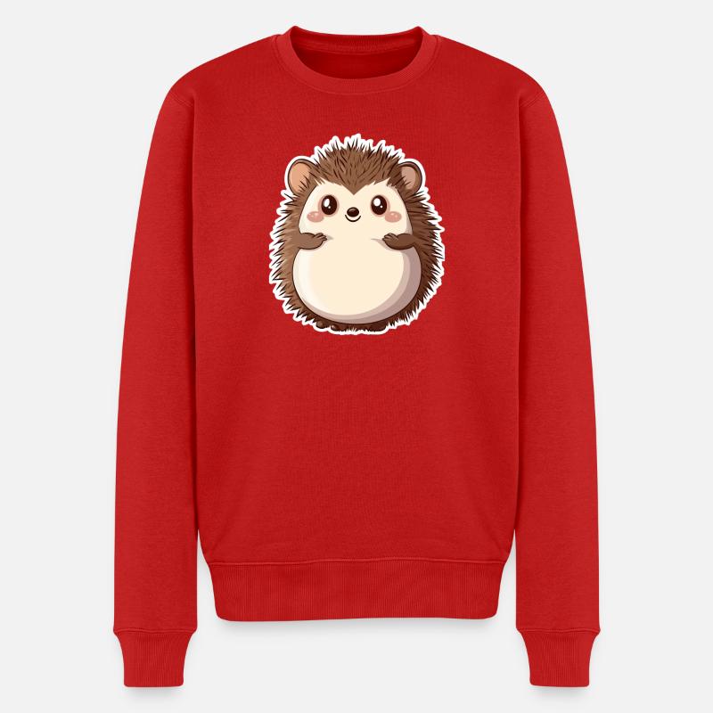 Igel - Männer Premium Bio Pullover - Rot