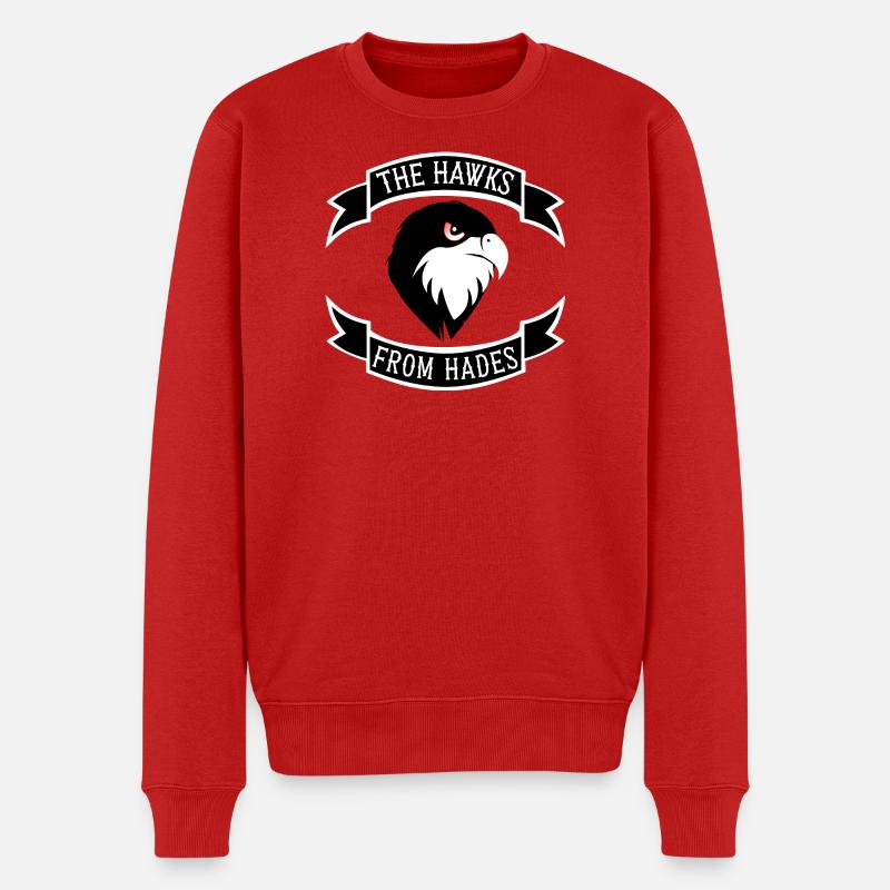 Écusson de l’épervier d’Hadès - Pull Premium bio Homme - rouge