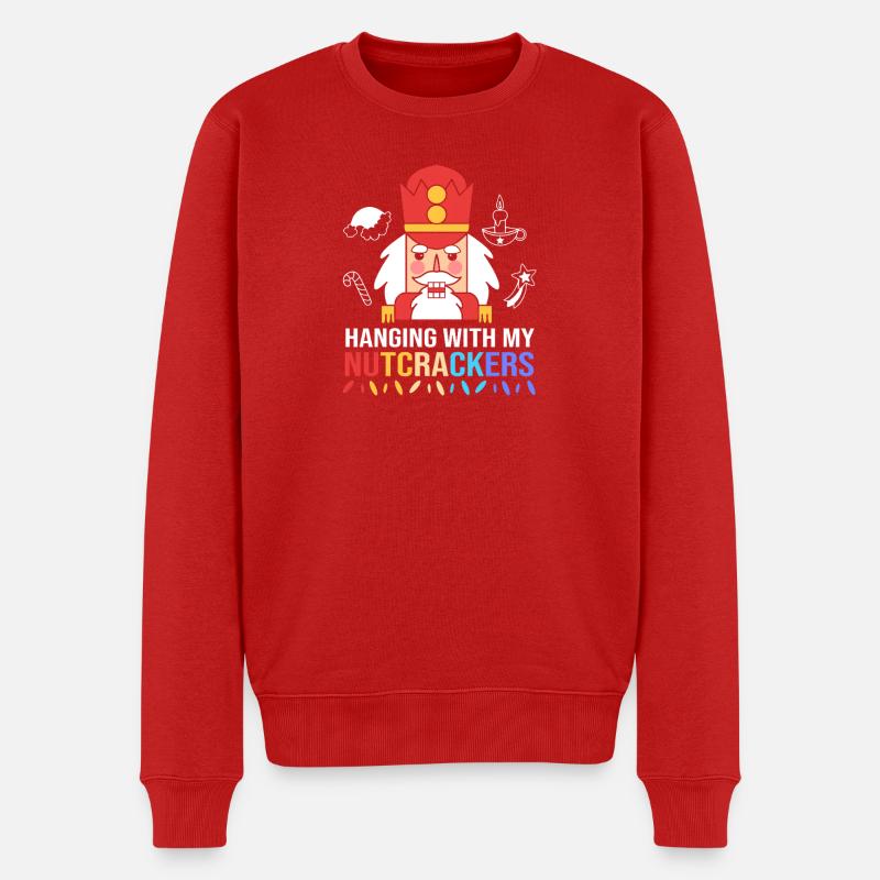 Noël Casse-Noisette - Pull Premium bio Homme - rouge
