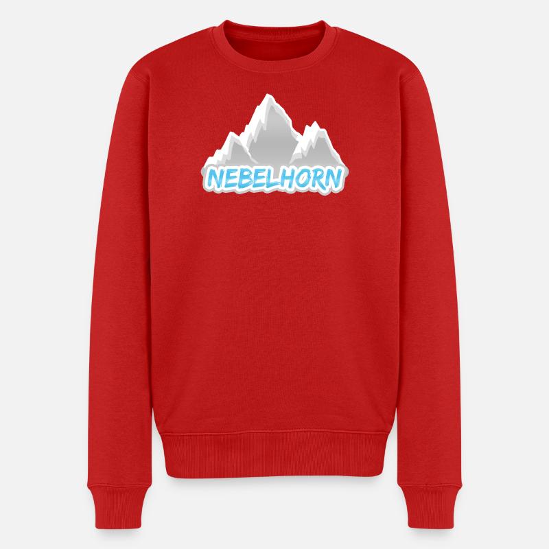 Geschenk für Nebelhorn - Männer Premium Bio Pullover - Rot