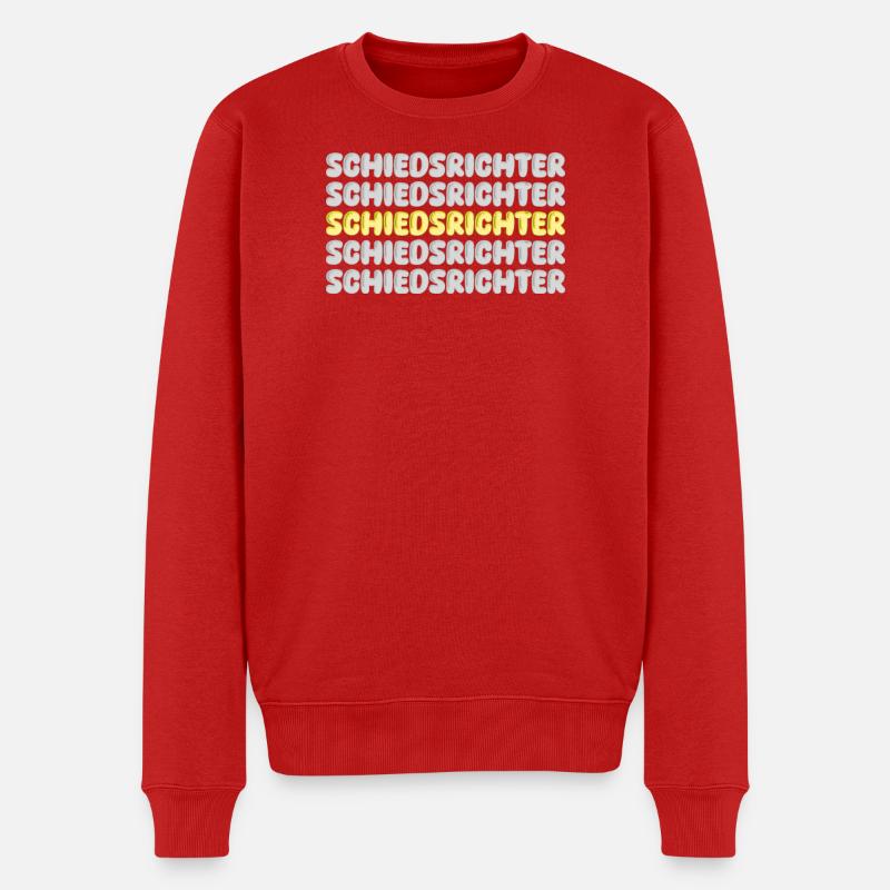 Schiedsrichter - Männer Premium Bio Pullover - Rot