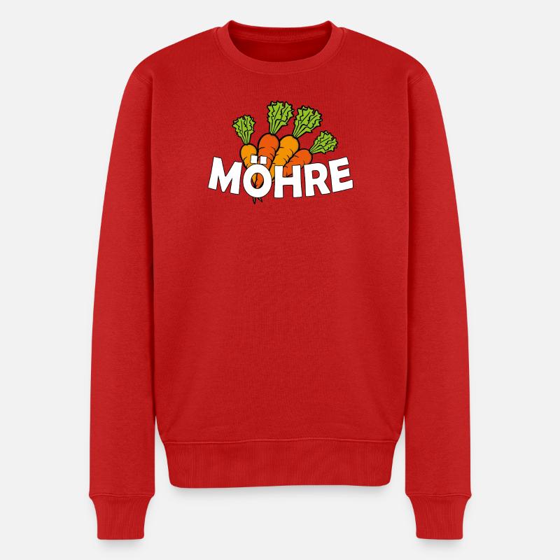MÖHRE - Männer Premium Bio Pullover - Rot