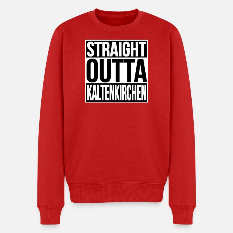 Straight Outta Kaltenkirchen - Männer Premium Bio Pullover - Rot