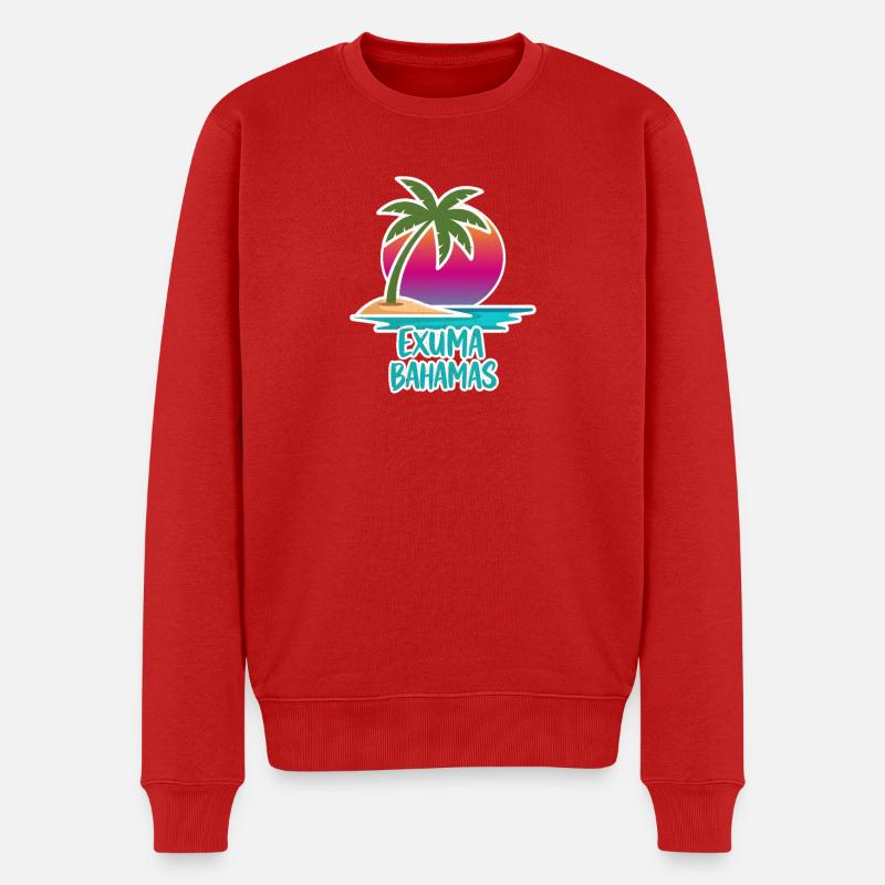 Exuma Comic Geschenk - Männer Premium Bio Pullover - Rot