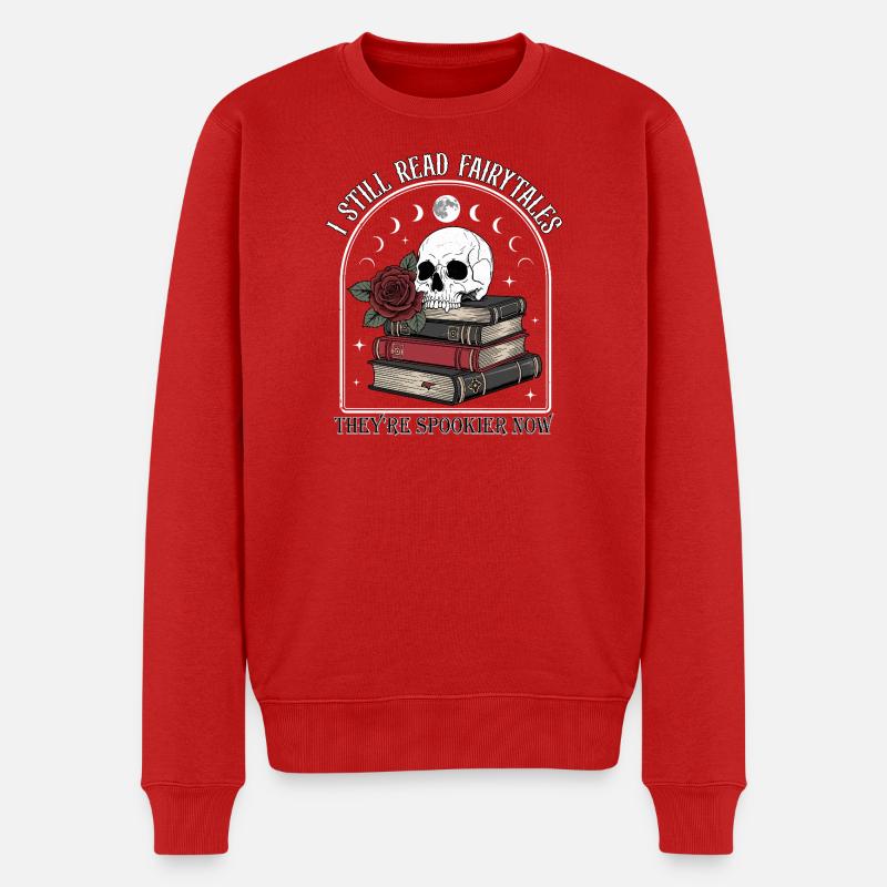 Ich lese immer noch Märchen - Männer Premium Bio Pullover - Rot