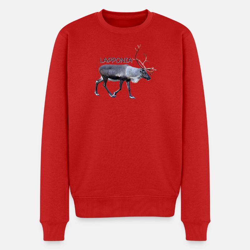 Lapponia - Männer Premium Bio Pullover - Rot