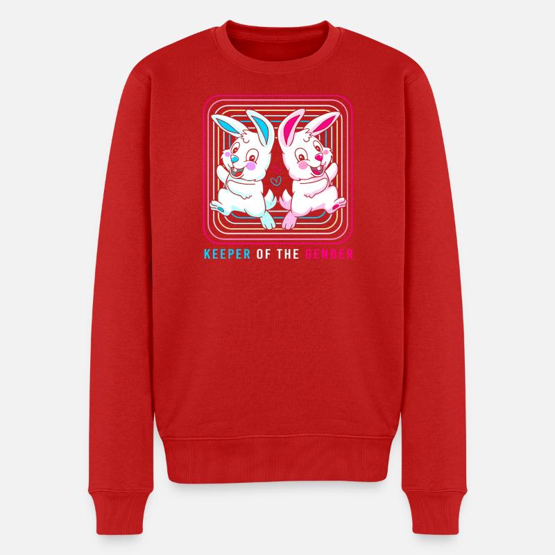 Gender Reveal Pâques Future maman - Pull Premium bio Homme - rouge