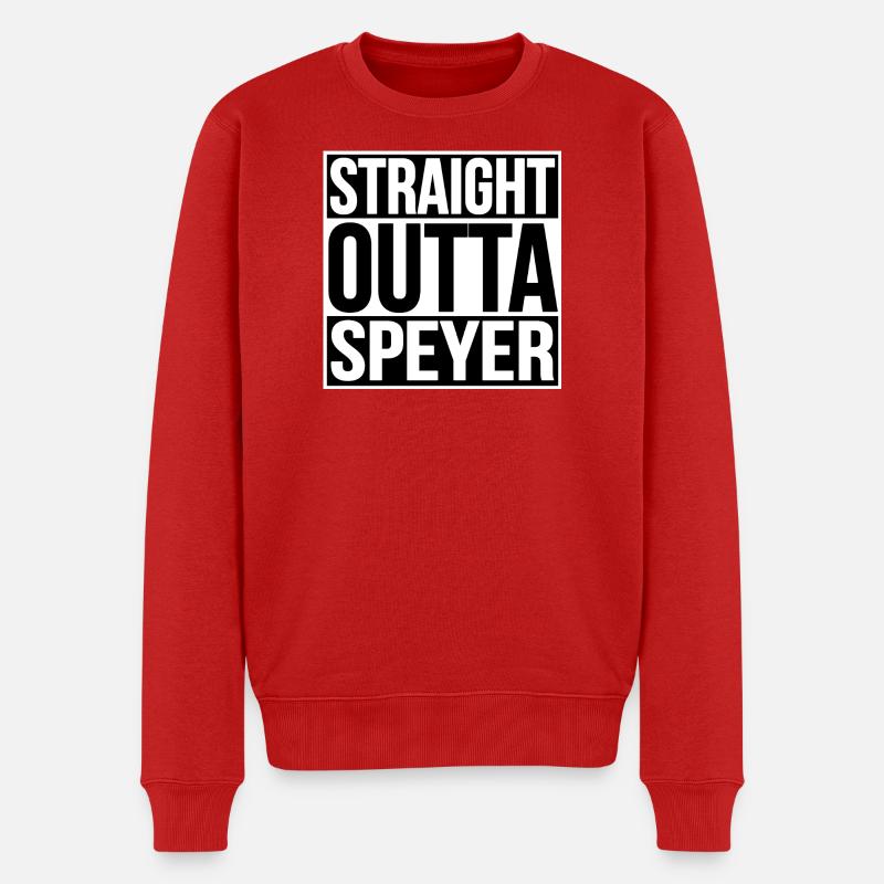 Straight Outta Speyer - Männer Premium Bio Pullover - Rot