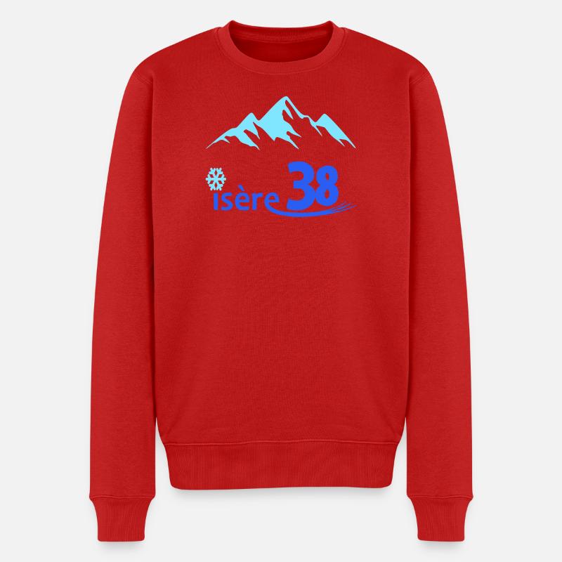 Logo der Isère 38 - Männer Premium Bio Pullover - Rot