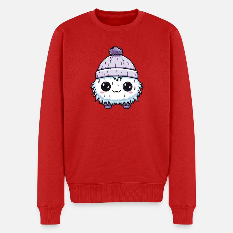 Eskimo Erkältung Comic Winter - Männer Premium Bio Pullover - Rot