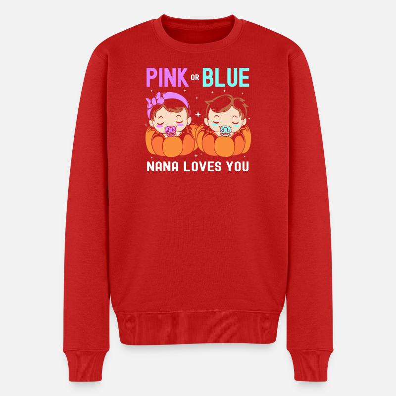 Halloween Gender Reveal - Männer Premium Bio Pullover - Rot