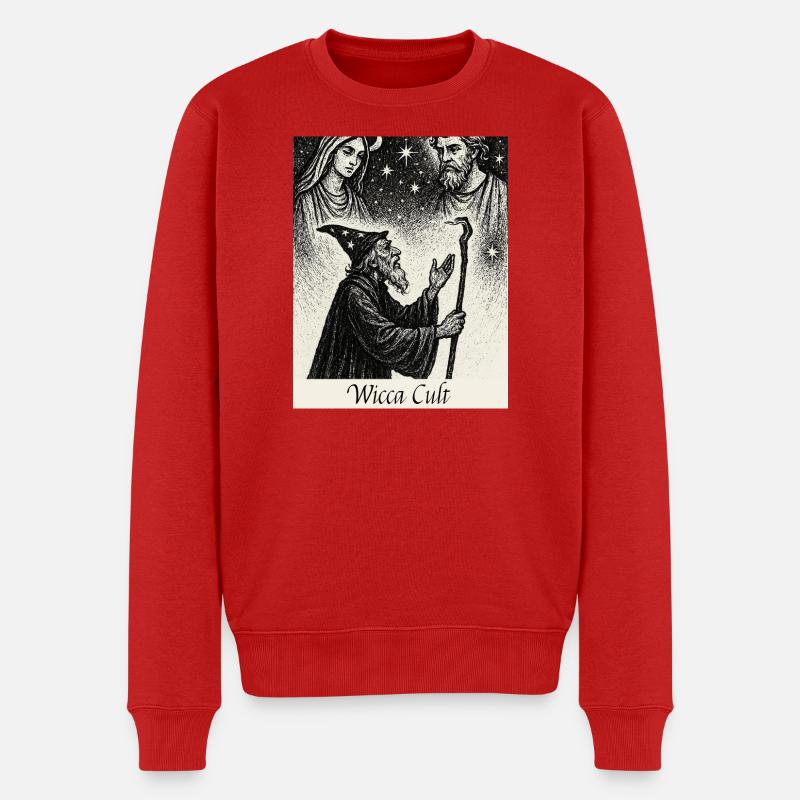 Wicca Kult - Männer Premium Bio Pullover - Rot